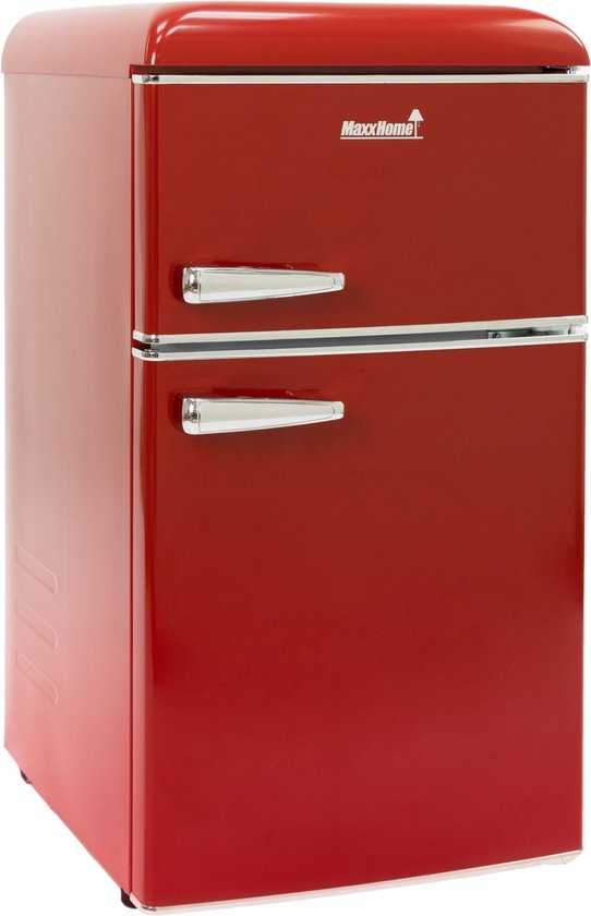 Krijt wetgeving Met andere woorden MaxxHome Retro koelkast - Tafelmodel koelkast - Incl. vriesvak - 90L - Rood  | bol.com