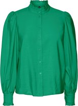 Vero Moda VMMUNNA L/S FRILL SHIRT EXP Holly green Dames - maat S