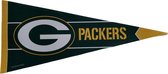 USArticlesEU - Green Bay Packers  - NFL - Vaantje - Wimpel - Vlag - American Football - Sportvaantje - Pennant - Groen/geel/Wit - 31 x 72 cm