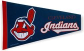 USArticlesEU - Cleveland Indians - MLB - Vaantje - Baseball - Honkbal -  Sportvaantje - Pennant - Wimpel - Vlag - Rood/Blauw/Wit - 31 x 72 cm