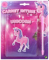 Dagboek unicorn 14,5 x 11 cm met pen