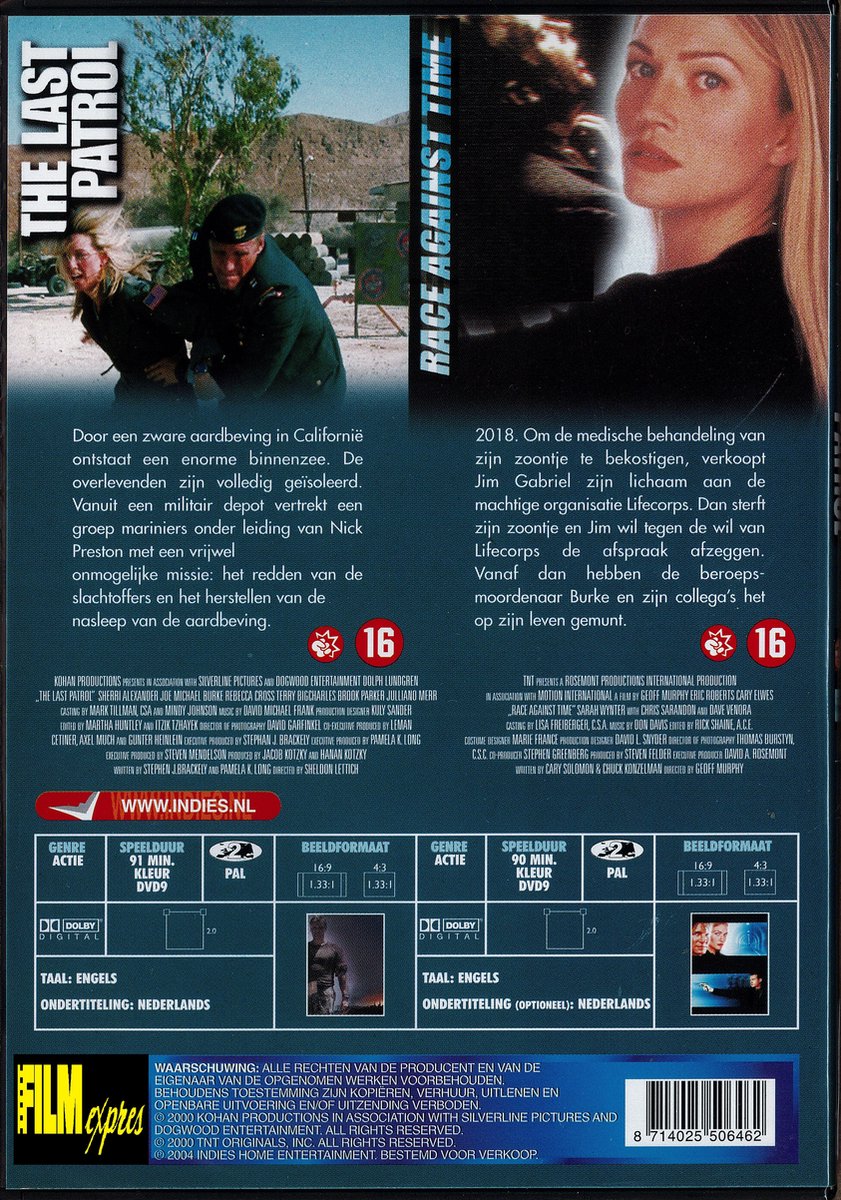 LAST PATROL / RACE AGAINST TIME 1-DVD