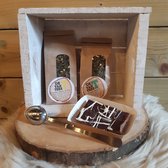 Groene Thee Geschenkpakket - incl Homemade Fudge en theelepel/zeef