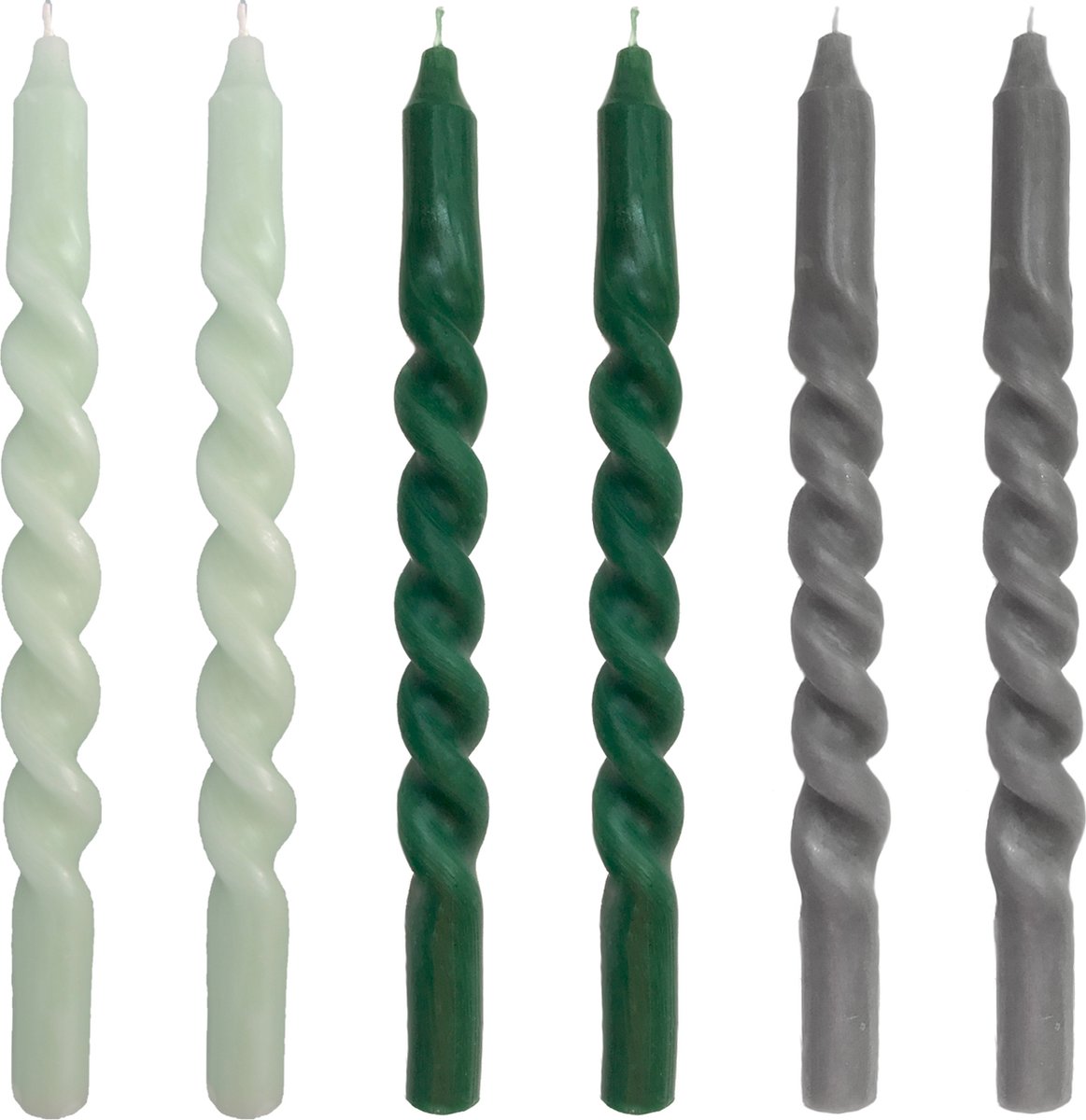 Candle Party X Kyra Vetketel gedraaide kaarsen swirl kaarsen