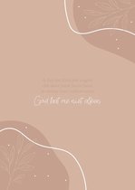 Poster - Christelijke Poster - A5 - Nude Lichtroze - Ik bid dat God jou zegent
