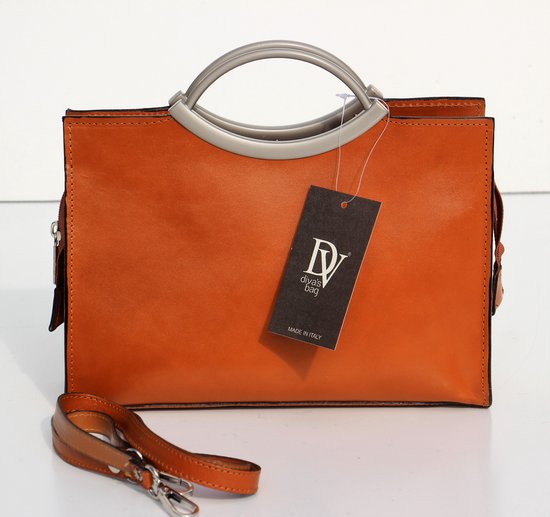 Divas Bags handtas- trendy-Italiaans- - Hilary cognac |