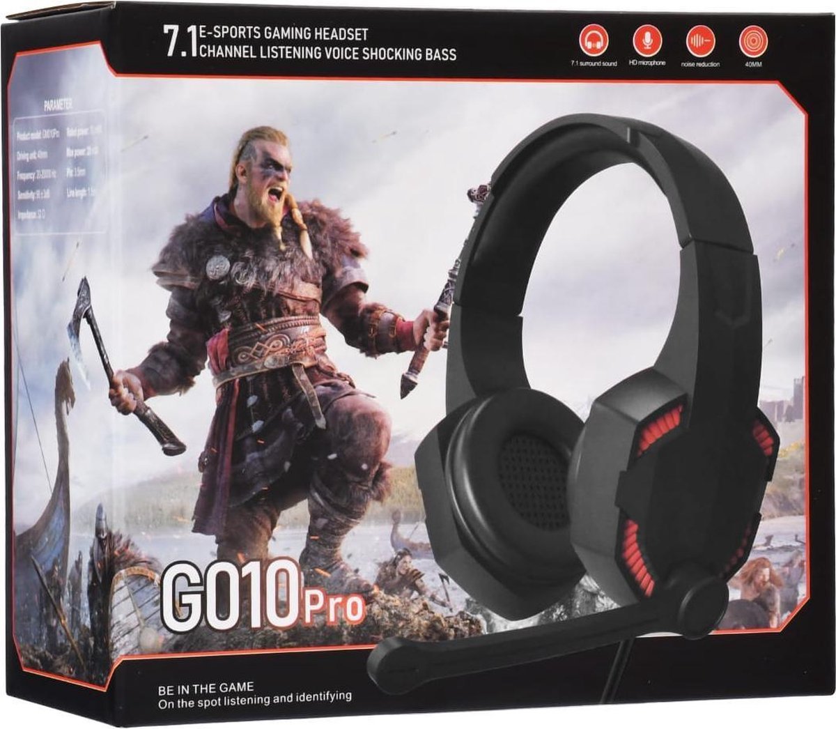 Gaming Headset G010 Pro - Assassin's Creed Valhalla - Geschikt voor Playstation 4, Xbox one S/X