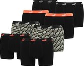 Puma Boxershorts Heren Promo Orange Black - 8-pack Puma Boxershorts - Maat S