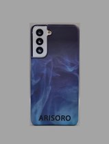 Arisoro Samsung Galaxy S21 hoesje - Backcover - Blue Smoke