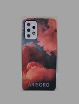 Arisoro Samsung Galaxy A72 hoesje - Backcover - Orange Smoke