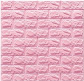BrightWise® Tegelsticker 10-Pack Roze – Zelfklevende Muursticker Baksteen  – Plaktegels –Tegelstickers – Zelfklevende tegels – Tegel muurstickers zelfklevende – Tegelstickers badka