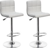 Barstoel Royal - Barhocker - Barkruk - 2 stuks - wit