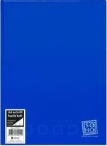 Verhaak Schrift - Ruit 10mm - A4 Formaat - Harde Kaft - SOHO - Kobalt Blauw - Gratis Verzonden