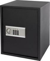 Elektronische kluis met alarm, zwart, 40x50x40 cm, metaal