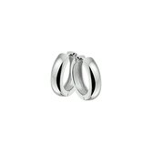 The Jewelry Collection Klapoorringen Bol - Zilver