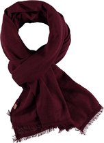 Effen dames sjaal bordeaux