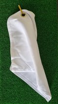 T-Towel Set - Golfbal handdoek set - 4 witte handdoeken, 2 haken + 2 GRATIS pitchforks