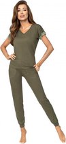 Donna- Demi- dames pyjama- khaki XXL