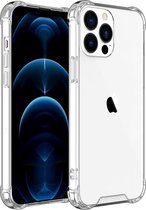 Hozard® Apple iPhone 13 Pro Anti-Shock TPU - Shock Proof - Extra Stevig Case Transparant