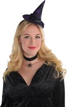 Amscan Diadeem Witch Hat Dames Polyester Zwart/paars One-size