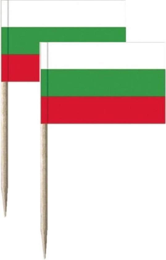 120 Stuks Cocktailprikkers met Vlag van EU-landen - 6,5 cm (2,5 in