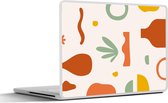 Laptop sticker - 10.1 inch - Zomer - Roze - Vaas - 25x18cm - Laptopstickers - Laptop skin - Cover