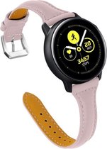 Bracelet Smartwatch - Convient pour Samsung Galaxy Watch 46 mm, Samsung Galaxy Watch 3 45 mm, Gear S3, Huawei Watch GT 2 46 mm, Garmin Vivoactive 4, Bracelet de montre 22 mm - Cuir - Fungus - Femelle - Rose