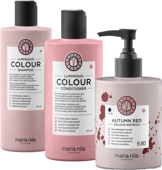 Maria Nila Luminous Color Refresh Set Automne Rouge | Color Refresh Autumn  Red 6.60... | bol.com