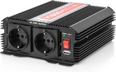 Omvormer Vrachtwagen - 24 Volt naar 230 Volt - 800 Watt - Zwart