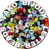 Fako Bijoux® - Letterkralen - Letter Beads - Alfabet Kralen - Sieraden Maken - 500 Stuks - Super Mix