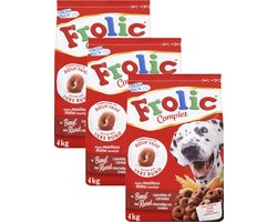 Frolic - hond - adult - droogvoer - rund - 3 x 4kg