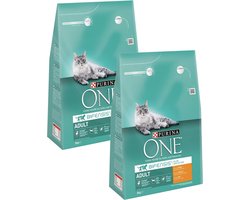 Purina One Adult Kip&Granen - Kattenvoer - 2 x 3 kg