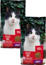 Pets Place Kat Adult Vleesmix - Kattenvoer - 2 x 4 kg