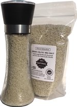 Celtic Sea Salt Duopack ✔1 Moulin à Sel en Verres Rechargeable 150g + 1x Recharge 400g