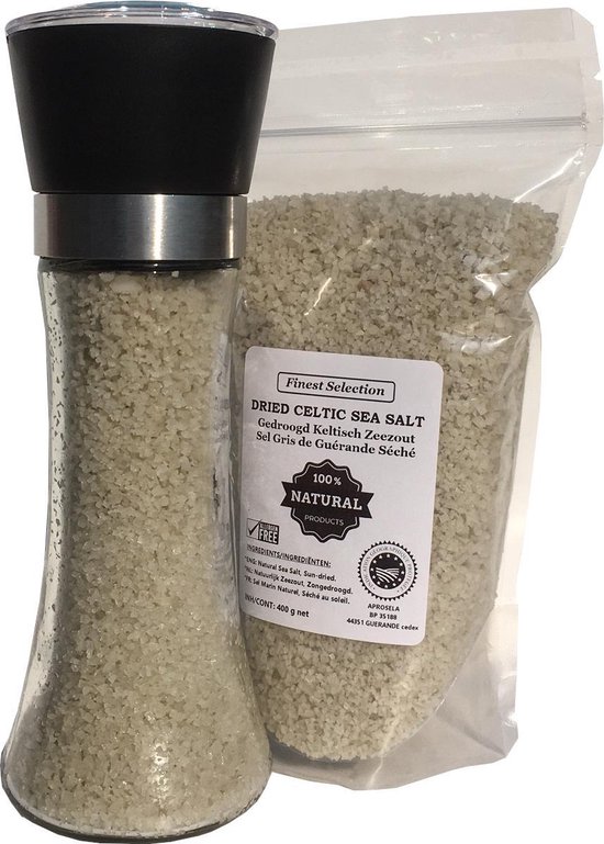 Celtic Sea Salt Duopack ✓1 Moulin à Sel en Verres Rechargeable