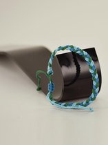 Armband / enkelbandje Bohemia beach blauw/groen