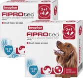 Beaphar Fiprotec Dog 3+1 pip - Anti vlooien en tekenmiddel - 2 x 10-20kg