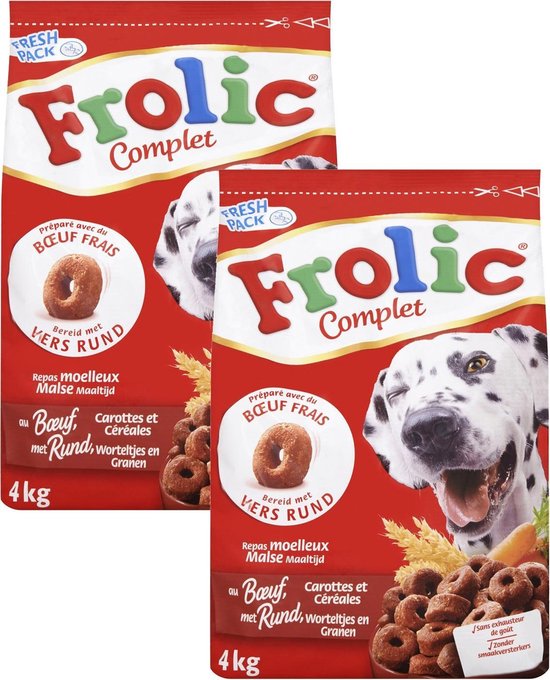 Frolic Compleet Rund - Hondenvoer - 2 x 4 kg