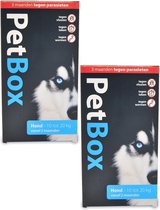 Petbox Hond Vlo. Teek & Worm - Anti vlo - teek- worm - 2 x Medium 10-20 Kg