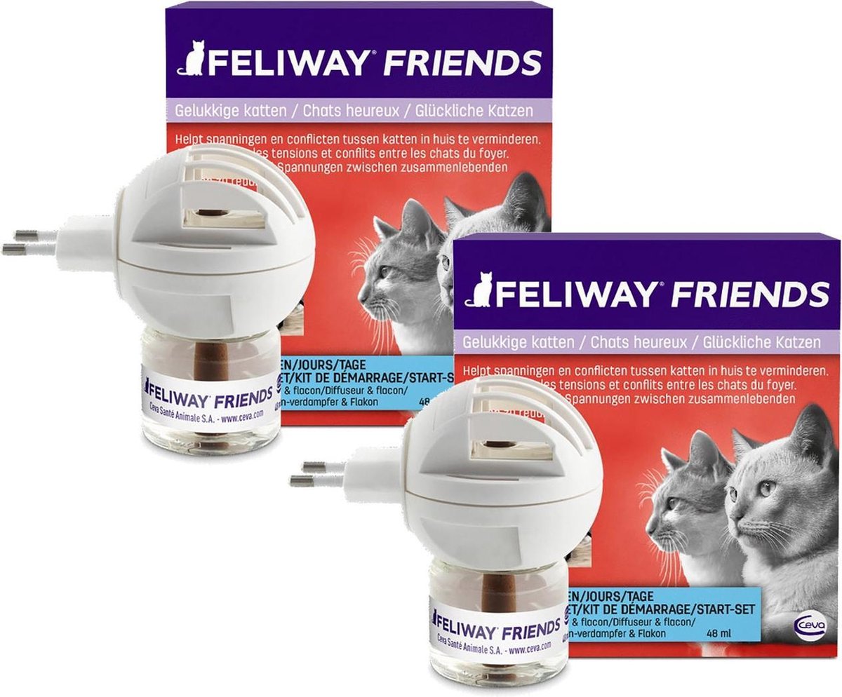 Feliway Friends Diffuseur phéromones - Réduit les conflits entre chats