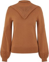 Object Trui Objsharon L/s Knit Pullover 117 23036858 Chipmunk Dames Maat - M