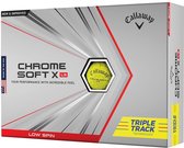 Callaway Chrome Soft X LS Tripple Track Golfballen Geel