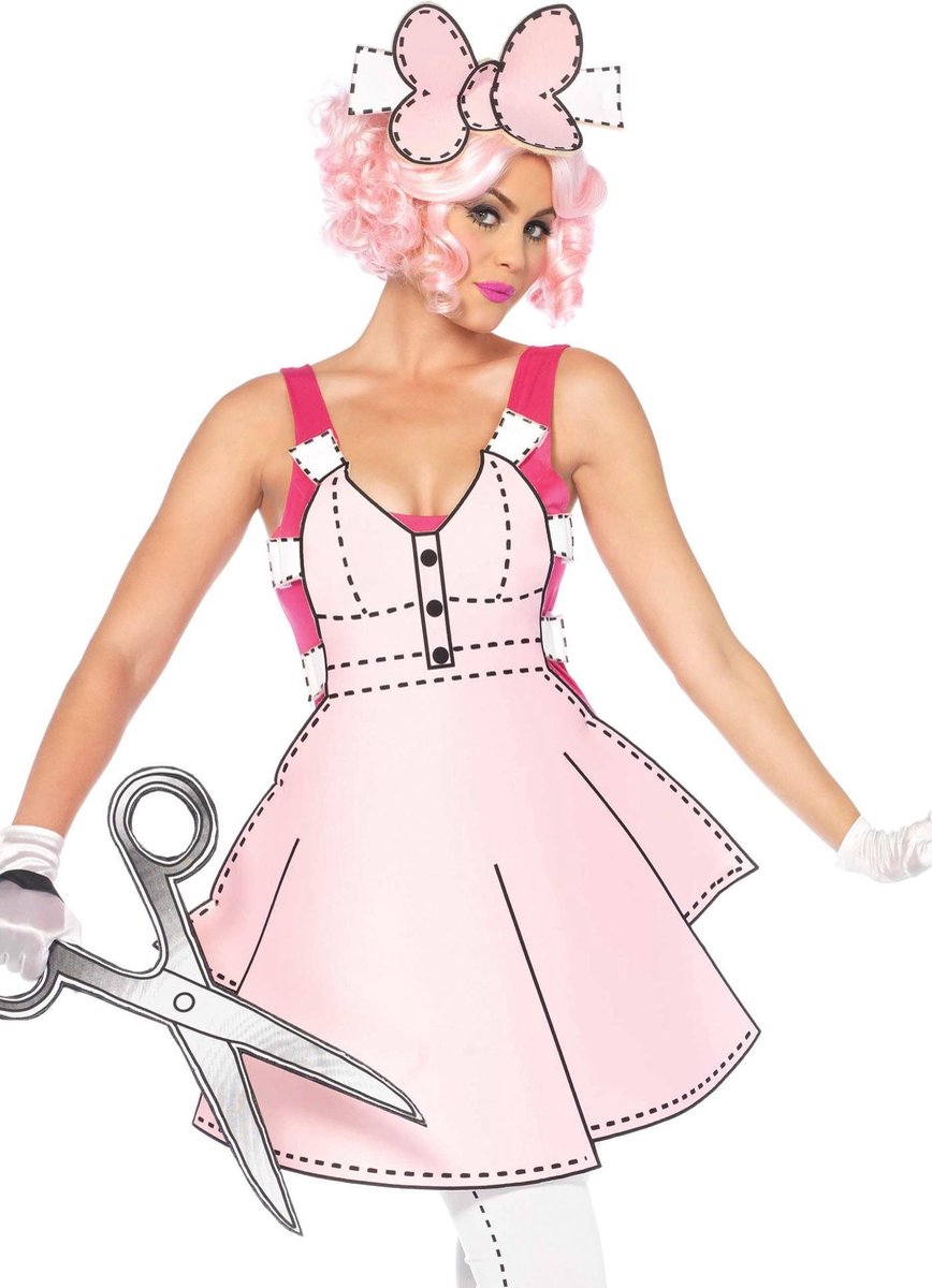 Paper Doll kostuum - Maat M