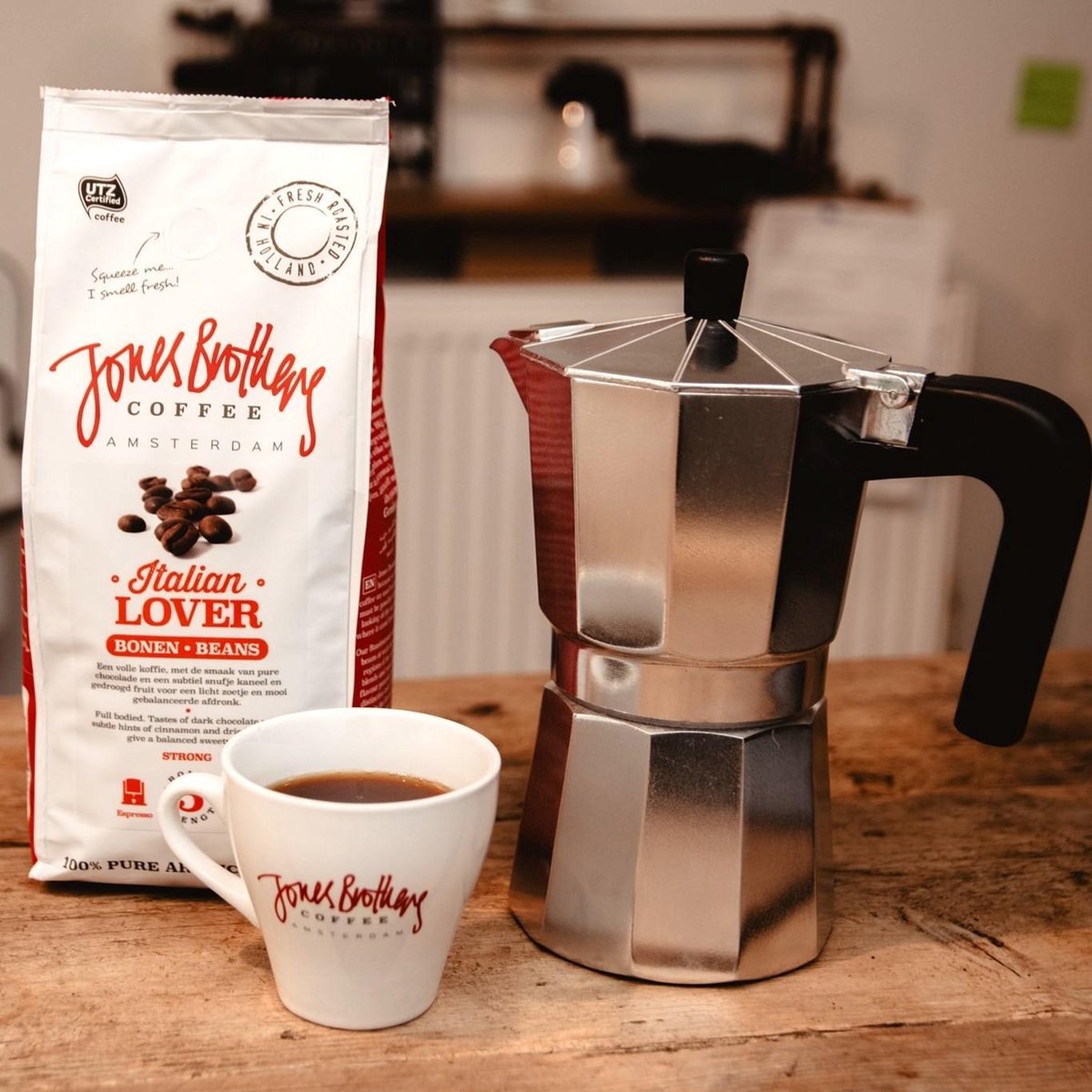 Jones Brothers Coffee Gemalen Koffie Italian Lover 6 x 500g