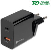 4SMARTS TRAVEL CHARGER SET VOLTPLUG QC/PD 48W ZWART