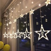 JMP Collections | LED Kerstverlichting | Sterrengordijn | Sterverlichting | Kerstversiering | Lichtgordijn | 2.5 Meter | Helder wit | Cool white