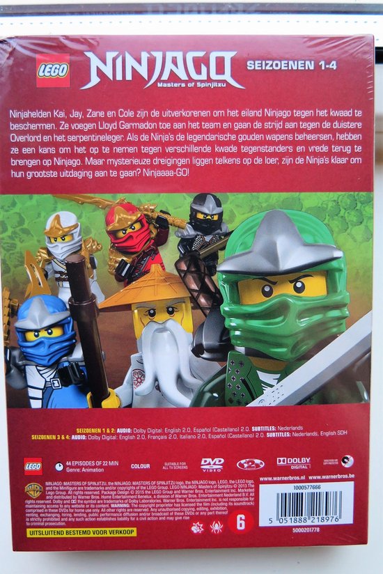 LEGO Ninjago : Masters Of Spinjitzu - Seizoen 1 t/m 4 (Dvd) | Dvd's |  bol.com