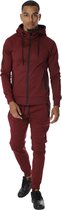 Trainingspak heren rood - ZP Performance - Slim fit joggingpak – maat XXL