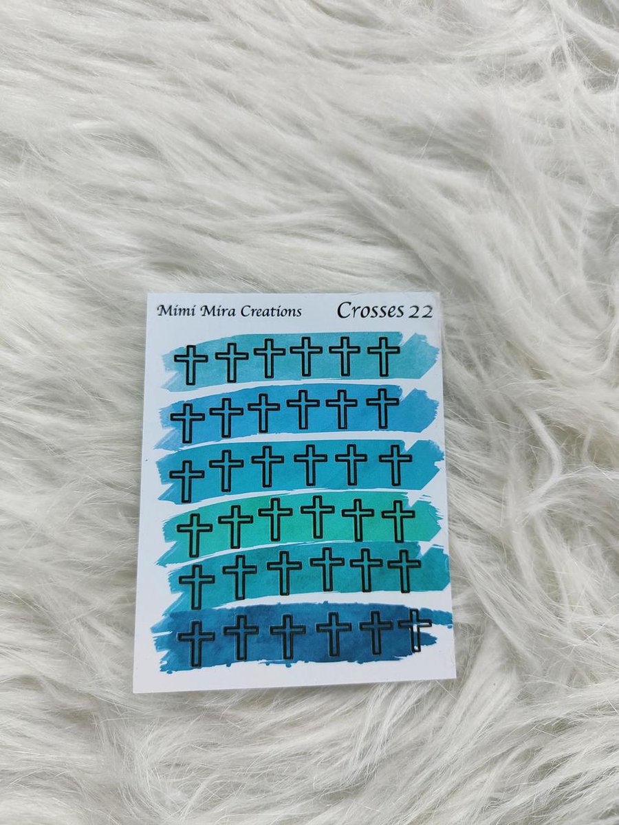 Mimi Mira Creations Functional Planner Stickers Crosses 22