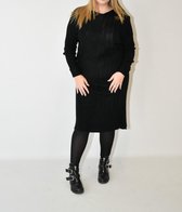 Lange trui-jurk-zwart